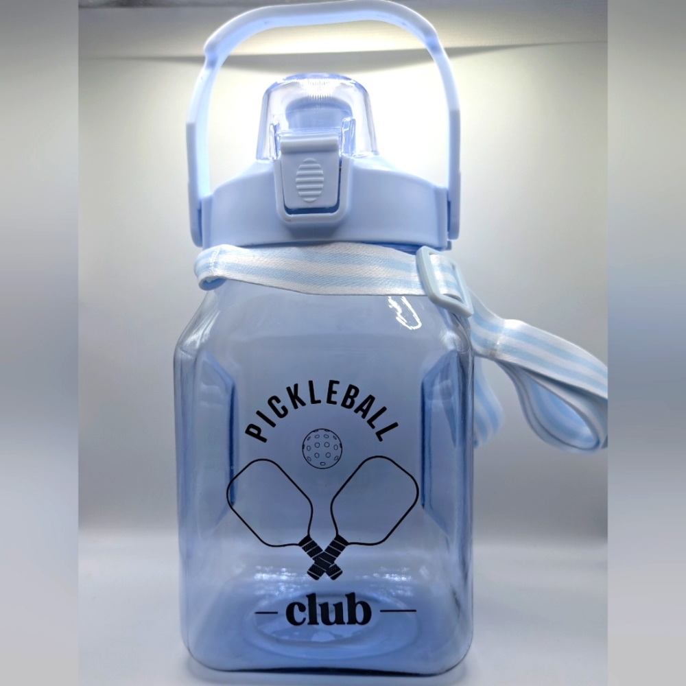 40oz Blue Water Bottle w/ Strap – Crossbody & Waist Carry NWT